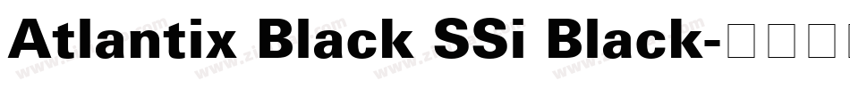 Atlantix Black SSi Black字体转换